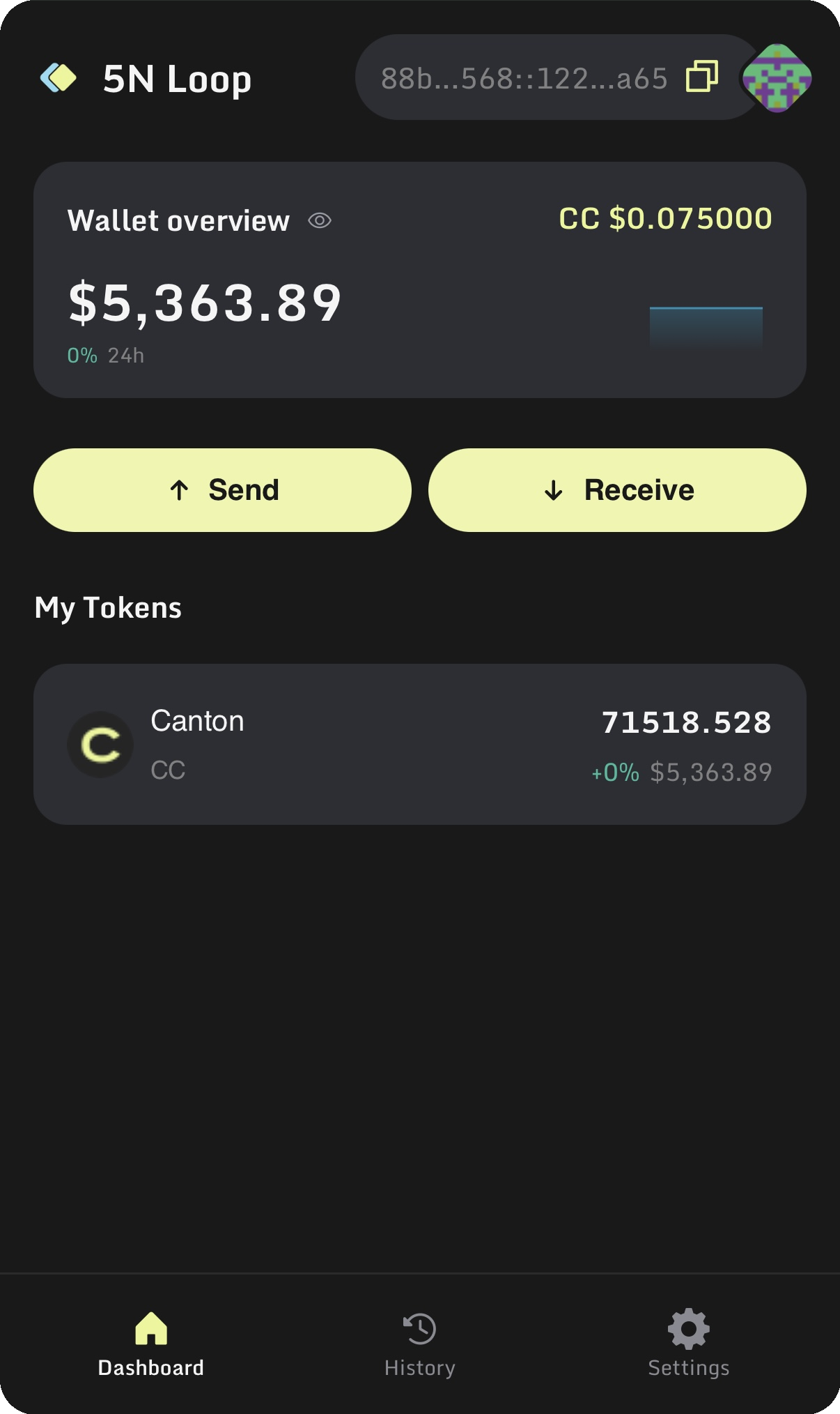Loop Wallet Screenshot